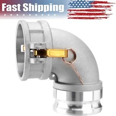 90 Degree Elbow Type DA Cam Camlock and Groove Hose Fitting 4″ Femalex 4″ Male
