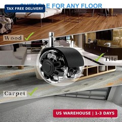 Office Chair Wheels Dual Rubber 2” (Set of 5) Heavy-Duty Chair Wheels Support 2