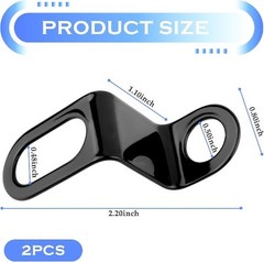 L-Shape Black Metal Rear Turn Signal Bracket, Universal Mounting Bracket for Sco