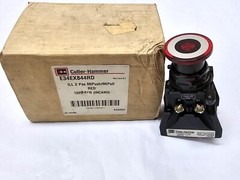 NEW Eaton E34EX844RD Red Illuminated Maintained Push Pull 2 Position w/ Trans