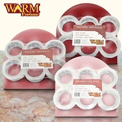 6 Rolls Heavy Duty Carton Sealing Packing Tape Box Shipping 2.4mil 2”x55YD