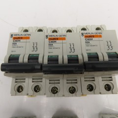 Merlin Gerin C60H Multi 9 415V 2A, 1A, 10A 2 Pole Circuit Breaker Mixed Lot Of 6
