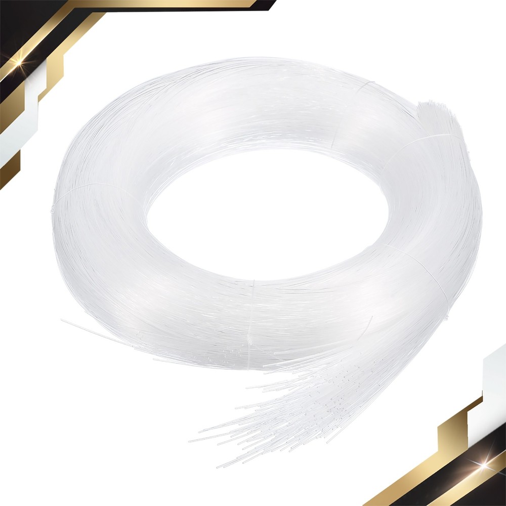 550Pcs 13ft PMMA Mixed Fiber Optic Cable Strands 0.03″ Side Glow LED