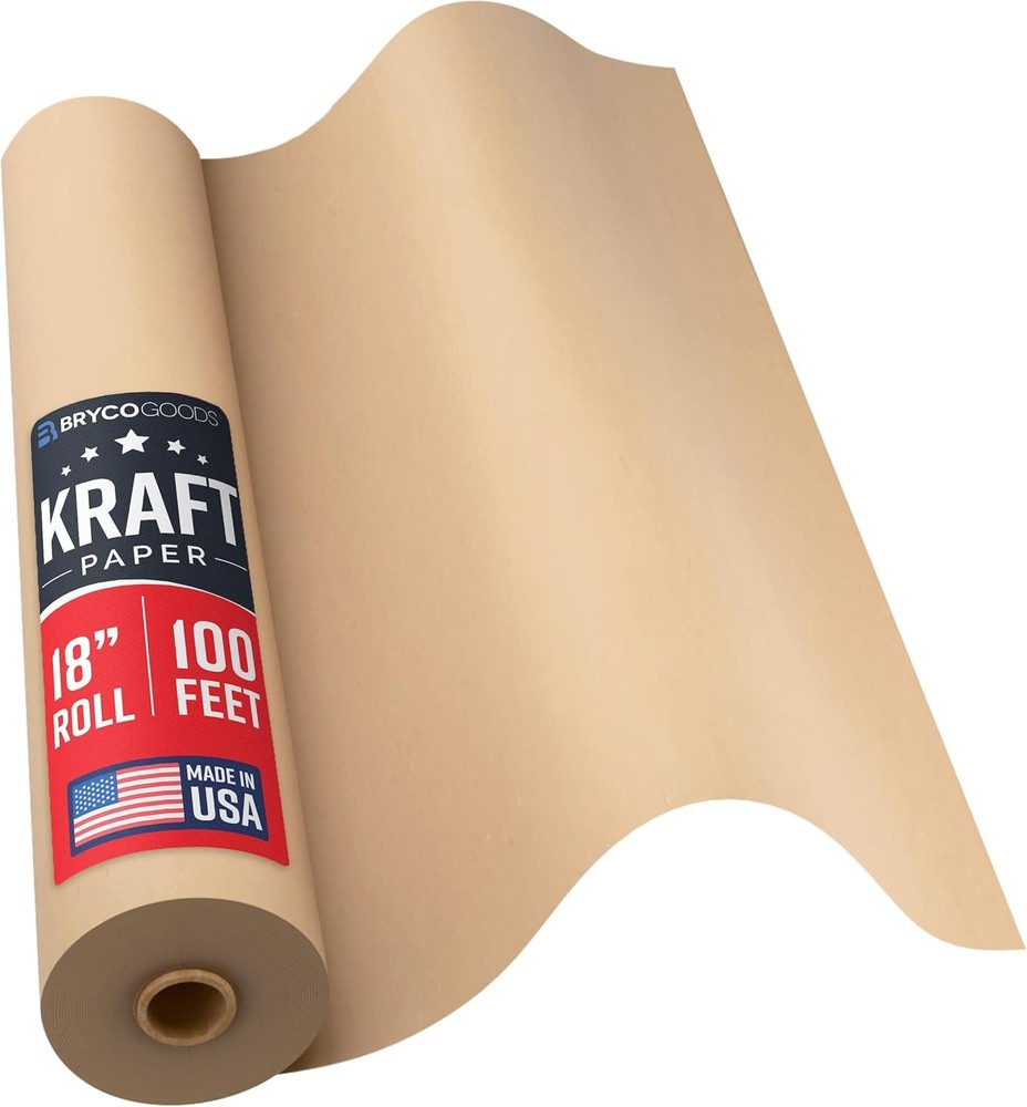 Kraft Paper Bryco Goods 18 x 1200 Inch Brown New