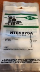 NTE 1W ZENER DIODE SELECT VOLTAGE FROM MENU