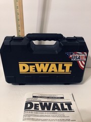 Dewalt Hard Plastic Case & D User Manual 20V Max