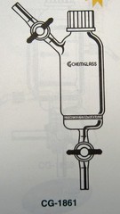 CHEMGLASS 10 ML PEPTIDE SYNTHESIS VESSEL SOLID PHASE “M” FREE SHIPPING 66