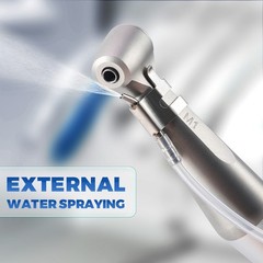 Jinme Dental Low Speed Handpiece Set 4H External Contra Angle Straight Air Motor