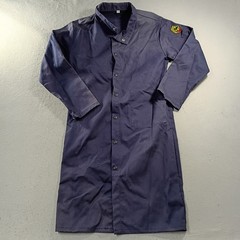 Black Stallion REVCO Flame Resistant Cotton Shop Coat Welding Lab Jacket Blue XS
