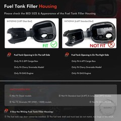 84745940 Fuel Tank Filler Pipe Housing Fit for Chevy Silverado 1500 2019-2025