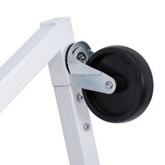Heavy Duty Steel Clothes Rack Rolling Garment Z Clothing Rack W/Lockable Casters