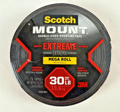 NEW SEALED 3M Scotch-Mount Extreme Foam Tape 414H 1″x400″ 30lb FREE SHIP