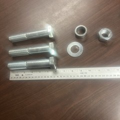 4 Hex Bolts (3) 6 Inch (1) 5 Inch Long Grade 3/4 In Diameter