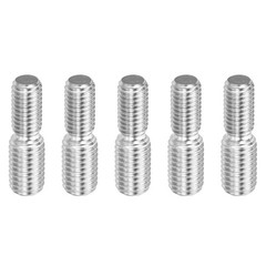 M10x20mm to M12x20mm Double End Threaded Stud Screw Bolt, 5 Pack 304 Stainles…