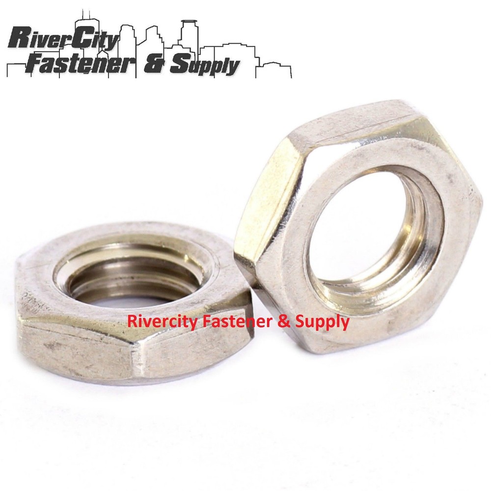 (5) 5/8-11 Hex Jam / Thin / Half Nuts Stainless Steel 5/8×11 Nut 5/8 x 11