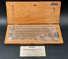 Vintage Craftsman Inside Micrometer Set 2.5″ – 12.5 ” W/inspection Certificate