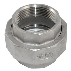1-1/2″ 1.5 inch NPT Female threaded Union Coupling Pipe Fitting stainless SS 304