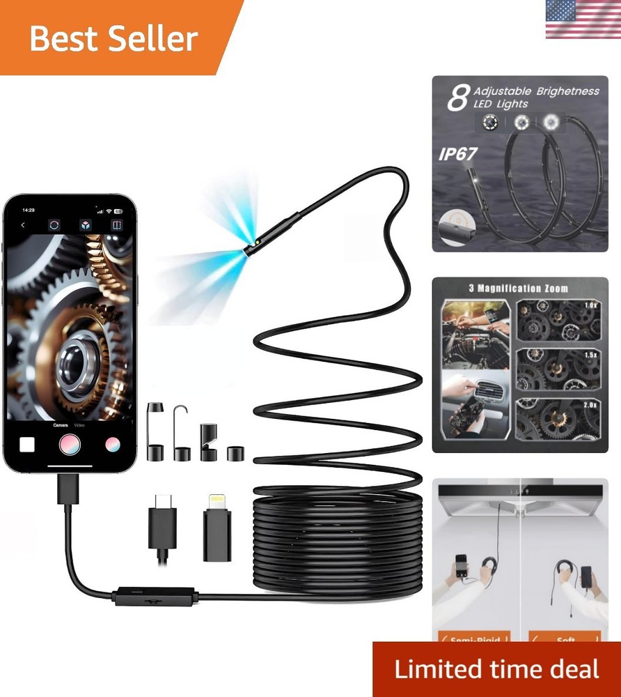 Multi-Functional 1920P Endoscope Camera – Ideal for Home and Professional Use
