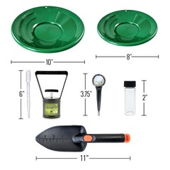 ASR Outdoor Gold Panning Kit Gold Rush Prospecting Tools Accessories 10pc