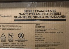 Cardinal Health Nitrile Exam Gloves Size SMALL: Case Load (2,000 Count)