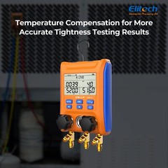 Elitech HLD-200+ HVAC Refrigerant Leak Detector+LMG-10 Digital Manifold Gauge