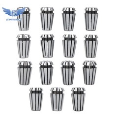 19 Pack Set ER11 Spring Collet Set Er11 A M14 Thread Collet Clamping Nuts