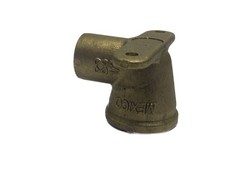 (5) Nibco & Unbranded 1/2” FNPT x 1/2” Sweat Brass Drop Ear 90° Elbow Fittings
