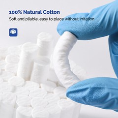 2000 pcs High Quality Dental Cotton Rolls Size 1-1/2″ x 3/8″ #2 Medium Premium