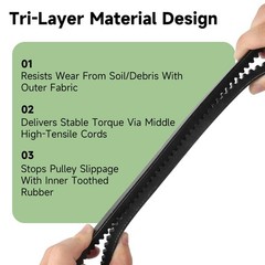 Drive Belt 26 Inch 4LXA 12mm x 660mm for Earthquake CountyLine Tiller 22773
