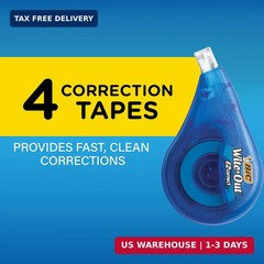BIC Wite-Out EZ Correct Correction Tape, School Supplies for Students and Teache