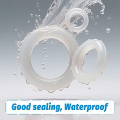 White Silicone Rubber O Rings 3.5mm Cross Section 5mm-78mm ID Food Grade O Ring
