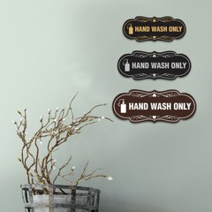 Designer Hand Wash Only (Soap) Wall or Door Sign