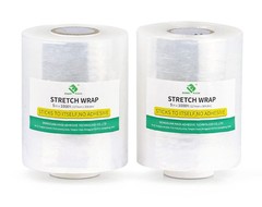 BOMEI PACK Plastics Industrial Mini Stretch Wrap Film Replacement 5″ x clear