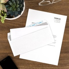 Mead #10 Security Envelopes 4.125″x9.5″, Peel & Seal Privacy Lined, 200 Count