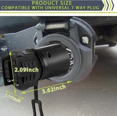 7 to 4 & 5 Pin Trailer Light Adapter，Convenient 2-in-1 Design Trailer Plug Ada