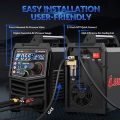 GZ GUOZHI 55Amp Non-Touch Plasma Cutter Dual Voltage LED Display Pilot Arc[2025]