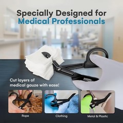Medical Scissors, EMT and Trauma Shears – 7.5-Inch Bandage Scissors, Stainles…