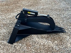 PROWORKS Extreme Duty Stump Bucket Grapple Attachment Skid Steer Quick Attach