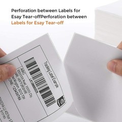 4×6 Fanfold Direct Thermal Shipping Labels for Zebra Rollo 100-4000 Labels