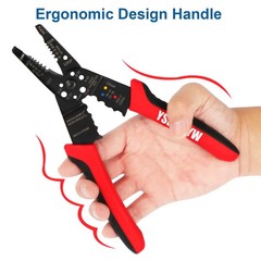 Alicate Pelacable Automático 8″ Cortador de Alambre Herramienta Electricista PRO