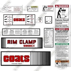Fits Coats 5060EX Decal Kit Rim Clamp – 7 YEAR OUTDOOR 3M VINYL!