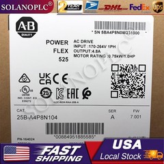 25B-A4P8N104 PowerFlex 525 0.75KW(1HP) AC Drive Original AB US Free Tax