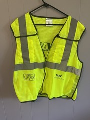 ML Kishigo Hi-Vis Yellow/Gray Reflective Mesh Safety Vest, Size L, V-WM2