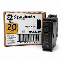 GE THQL1120 20 Amp Single Pole Circuit Breaker 120/240V Plug-In QTY 10 New