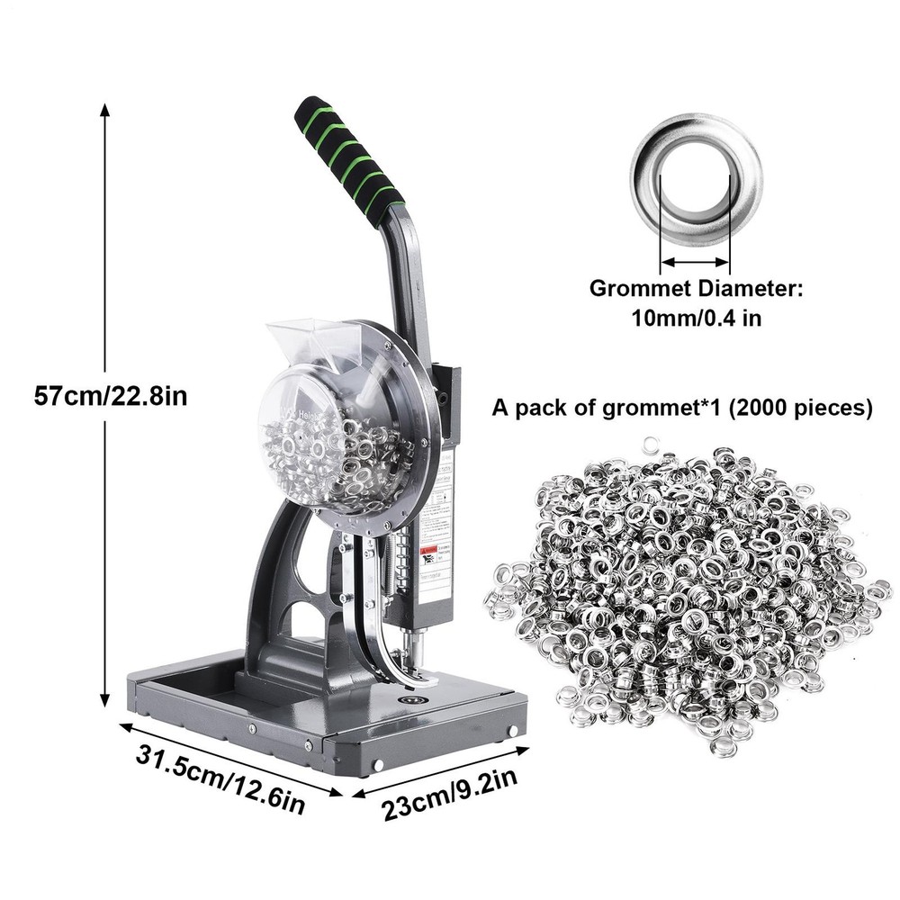 Grommet Tool Kit, Automatic Eyelet Feeding Hand Manual Hole Eyelet Press Punch