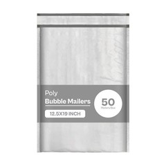 50 Pcs #6 12.5″ x 19″ Poly Bubble Mailers Self Seal Padded Envelopes 12.5 x 19