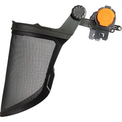 Klein Tools 60474 Safety Face Shield, Lightweight Steel Mesh Impact Rated, Black