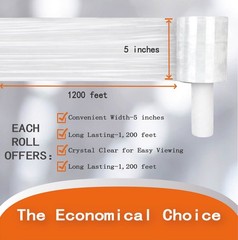 Clear Pallet Wrap Stretch Film Shrink Hand Wrap Clear Choose Your Size and Rolls