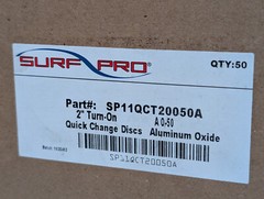 Surf Pro SP11QCT20050A Quick Change Discs, 2″ Turn-On, Aluminum Oxide, 50 Ct Box