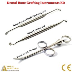 Bone Graft Plugger, Packer, Compactor Bone Graft Syringe Dental Implant Surgery